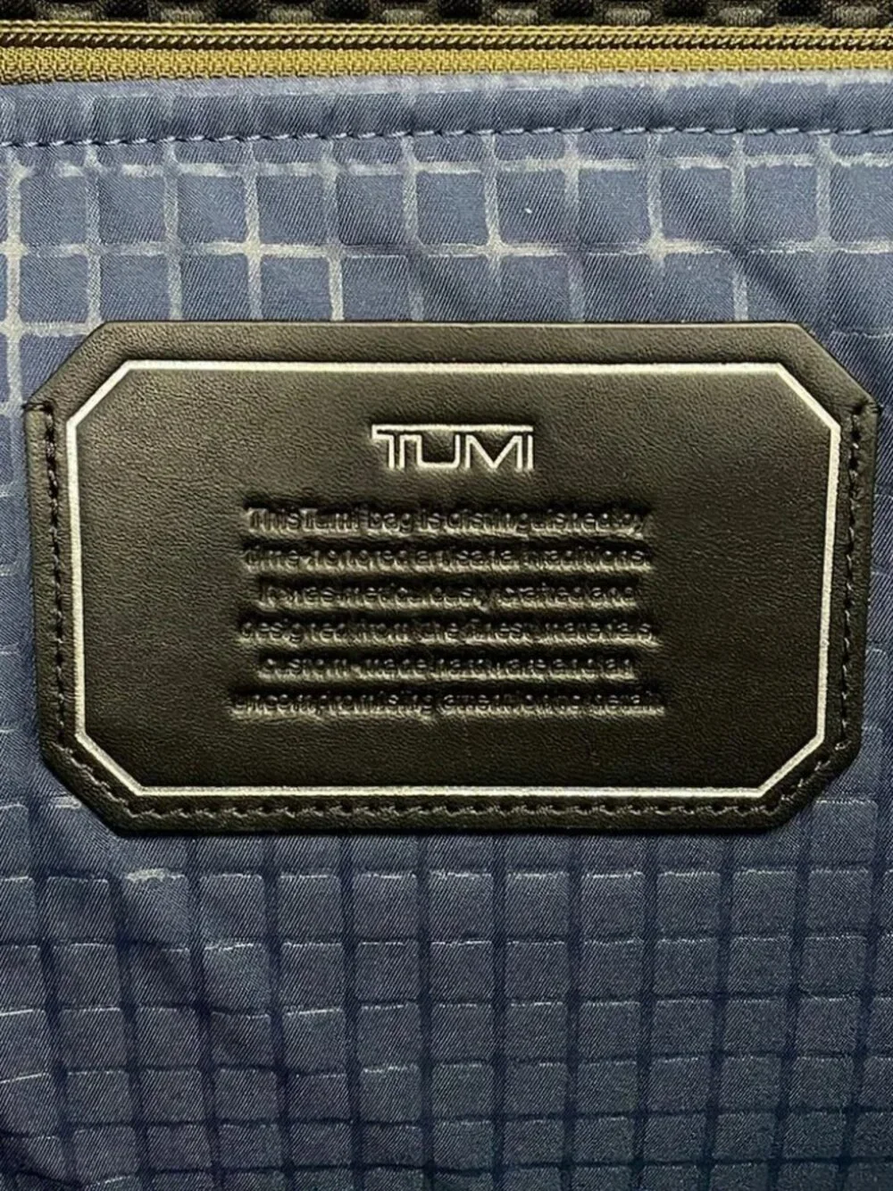 TUMI Halifax Portfolio Briefcase 255000D2 Black TUMI Nylon Leather Business Bag